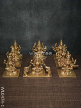 Ashtalakshmi Idols - Wl0474 Brown Antique Brass Figurines