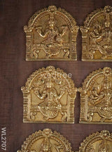 Brass Ashtalakshmi Plate - Wl2707 Figurines