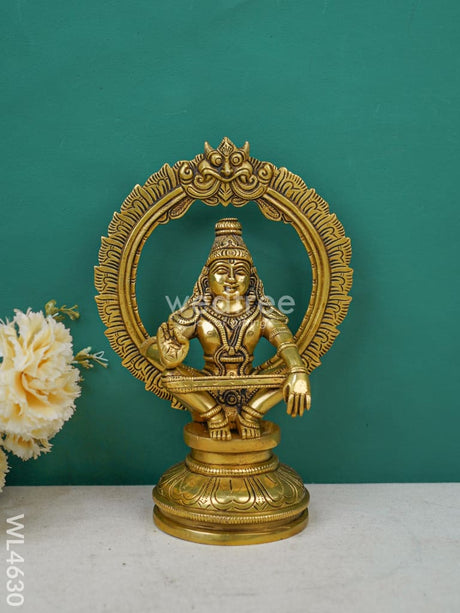 Brass Ayyappan Idol - Wl4630 Figurines