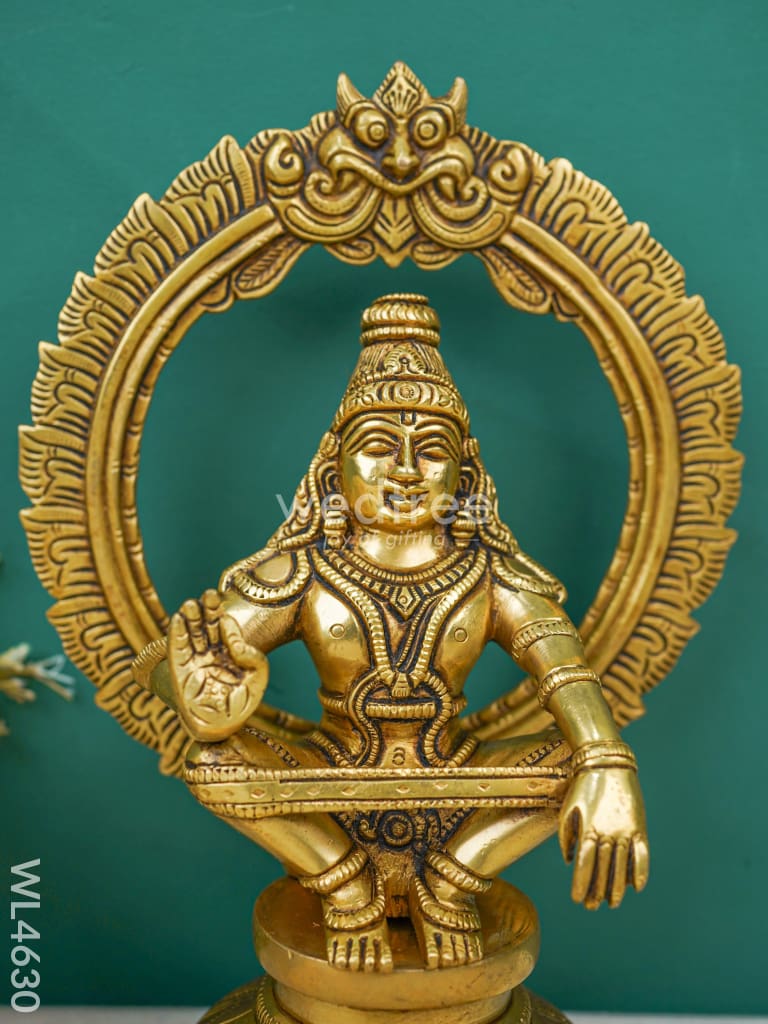 Brass Ayyappan Idol - Wl4630 Figurines