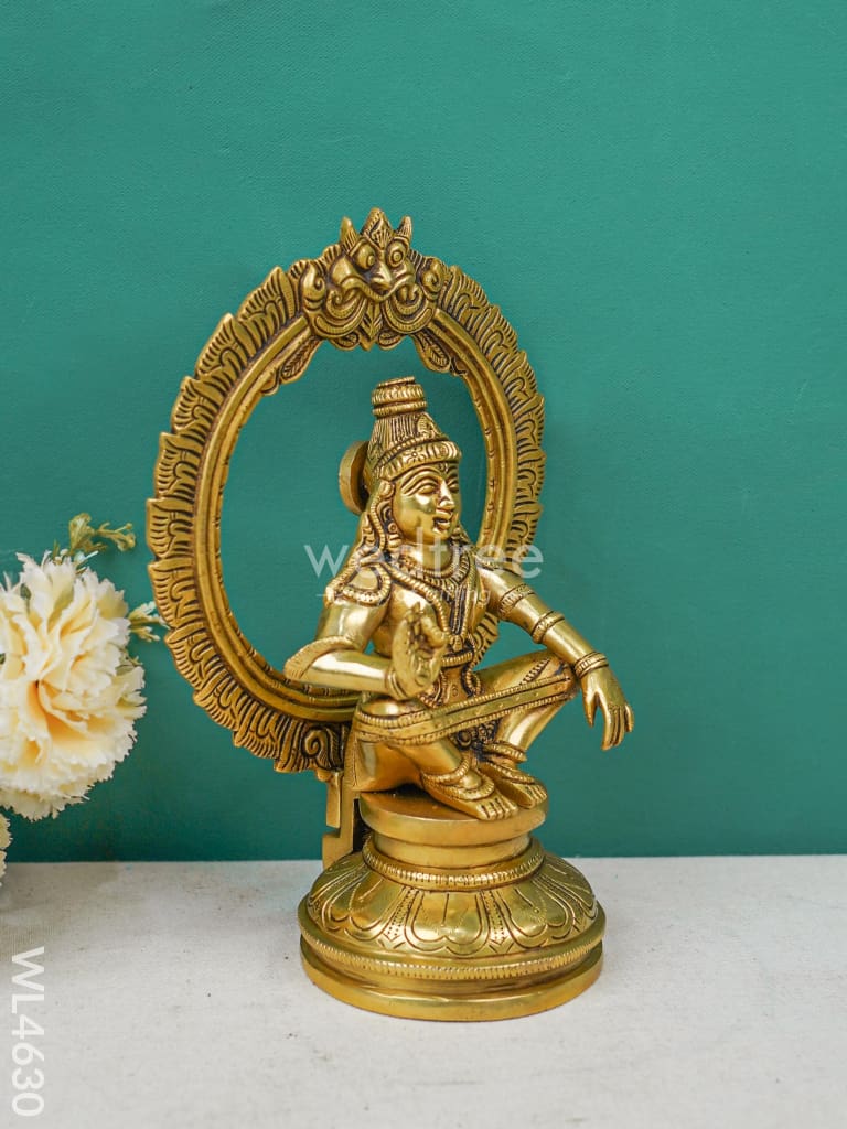 Brass Ayyappan Idol - Wl4630 Figurines