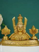 Brass Balaji Idol With Shank-Chakra-Nama - Wl2969 Figurines