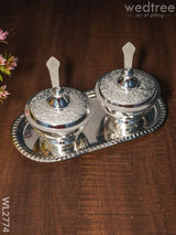 Brass Bowl Set And Tray - Wl2774 Utility