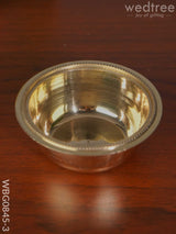 Brass Bowl - Wbg0845 3.5 Inch Pooja Utilities