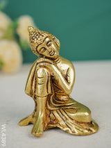 Brass Buddha Resting Statue - Wl4389 Figurines