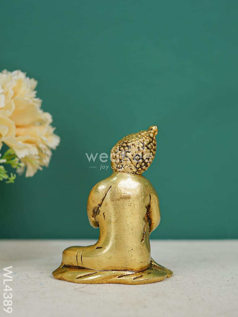 Brass Buddha Resting Statue - Wl4389 Figurines