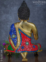 Brass Buddha With Stone Work - Wl1575 Figurines