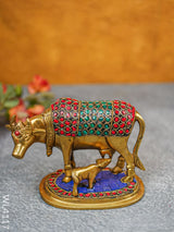 Brass Cow And Calf - Stonework Wl4117 Figurines