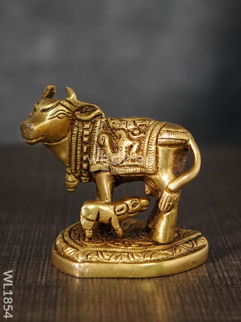 Brass Cow And Calf - Wl1854 Figurines