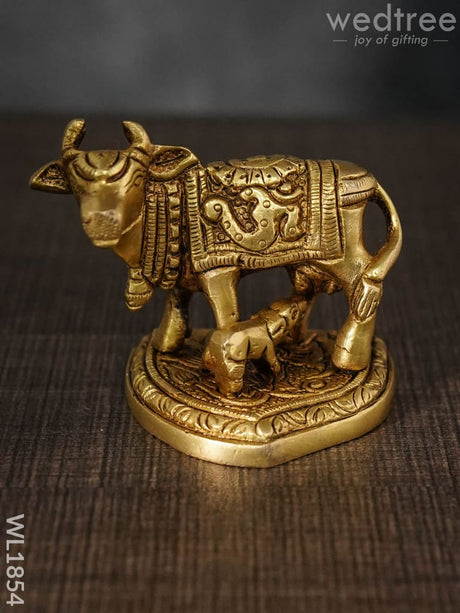 Brass Cow And Calf - Wl1854 Figurines