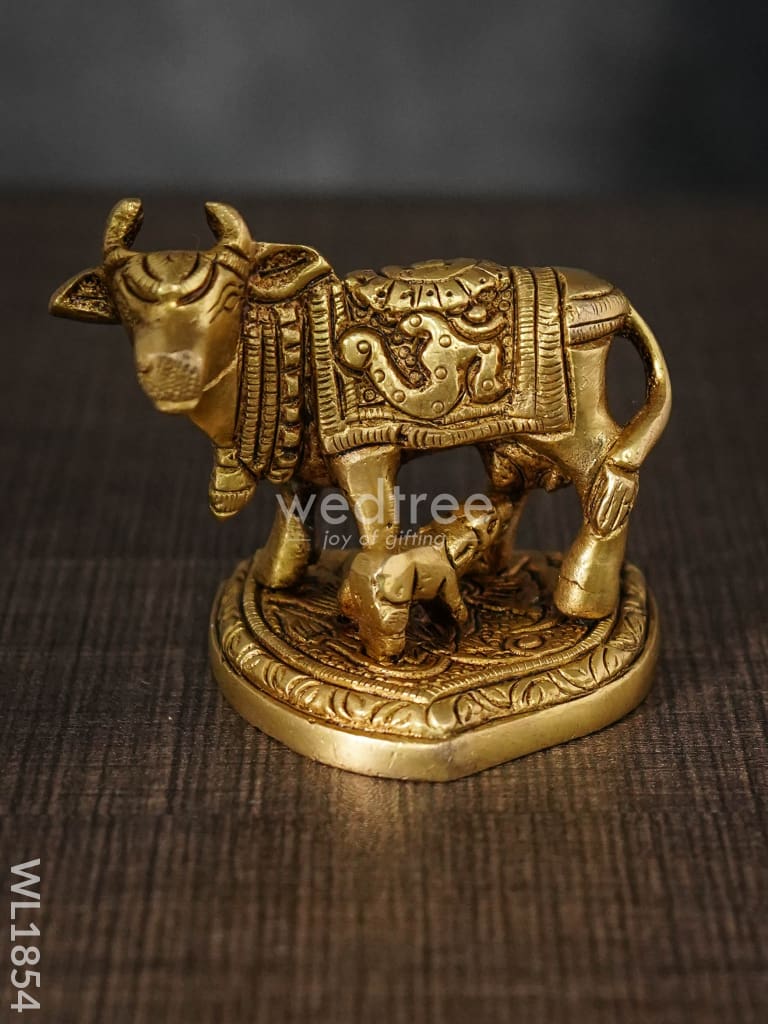 Brass Cow And Calf - Wl1854 Figurines