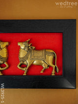 Brass Cow Wall Hanging - Set Of 2 Wl3925