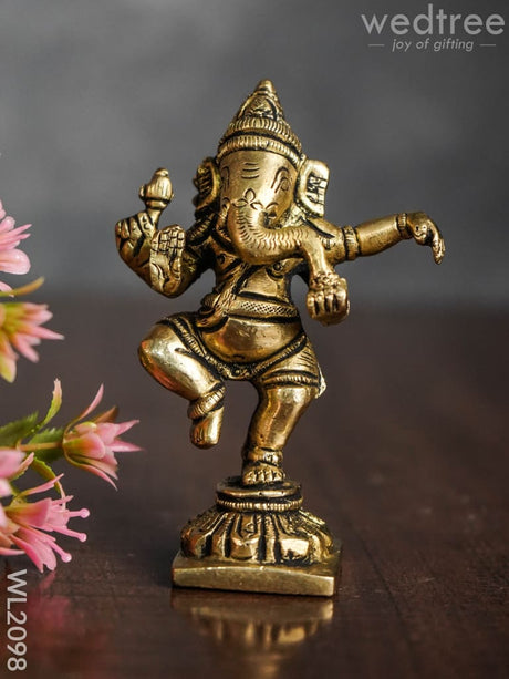 Brass Dancing Ganesha - Wl2098 Figurines