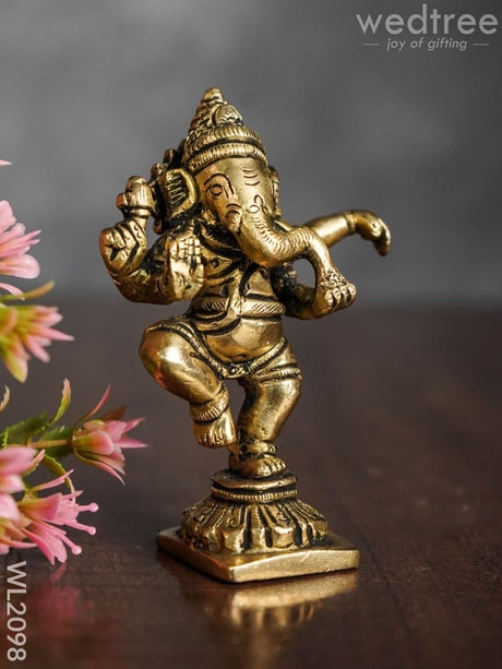 Brass Dancing Ganesha - Wl2098 Figurines