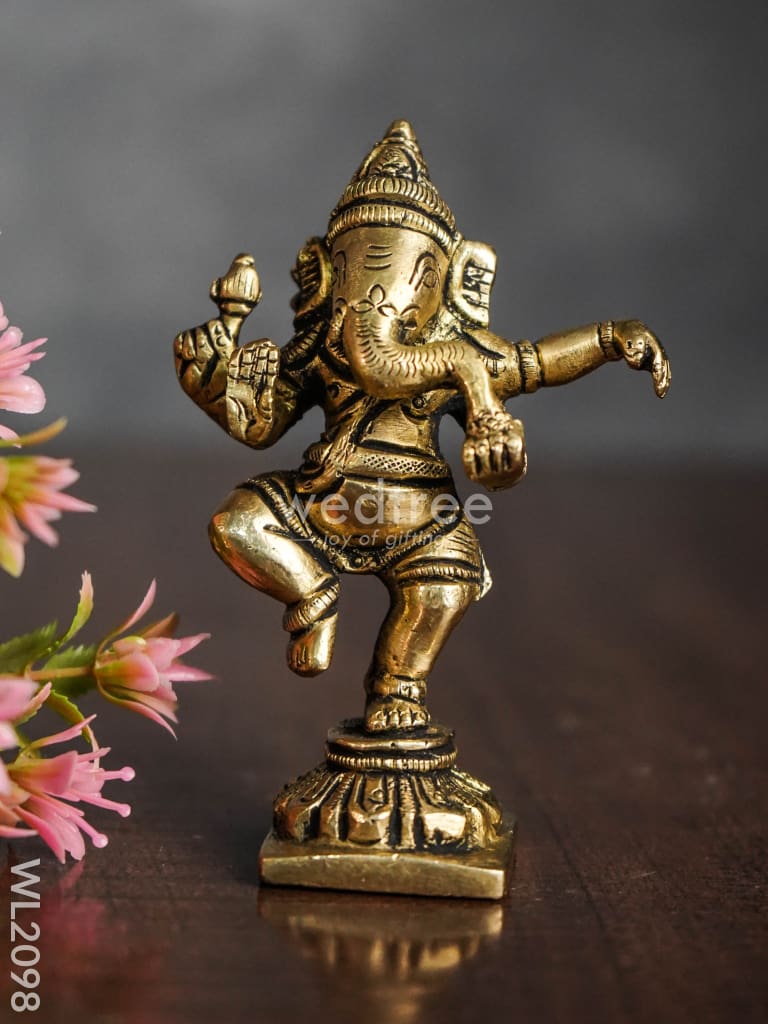 Brass Dancing Ganesha - Wl2098 Figurines