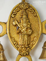 Brass Dasavataram Hanging With Bells - Set Of 2 Wl4087 Wall