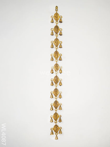 Brass Dasavataram Hanging With Bells - Set Of 2 Wl4087 Wall