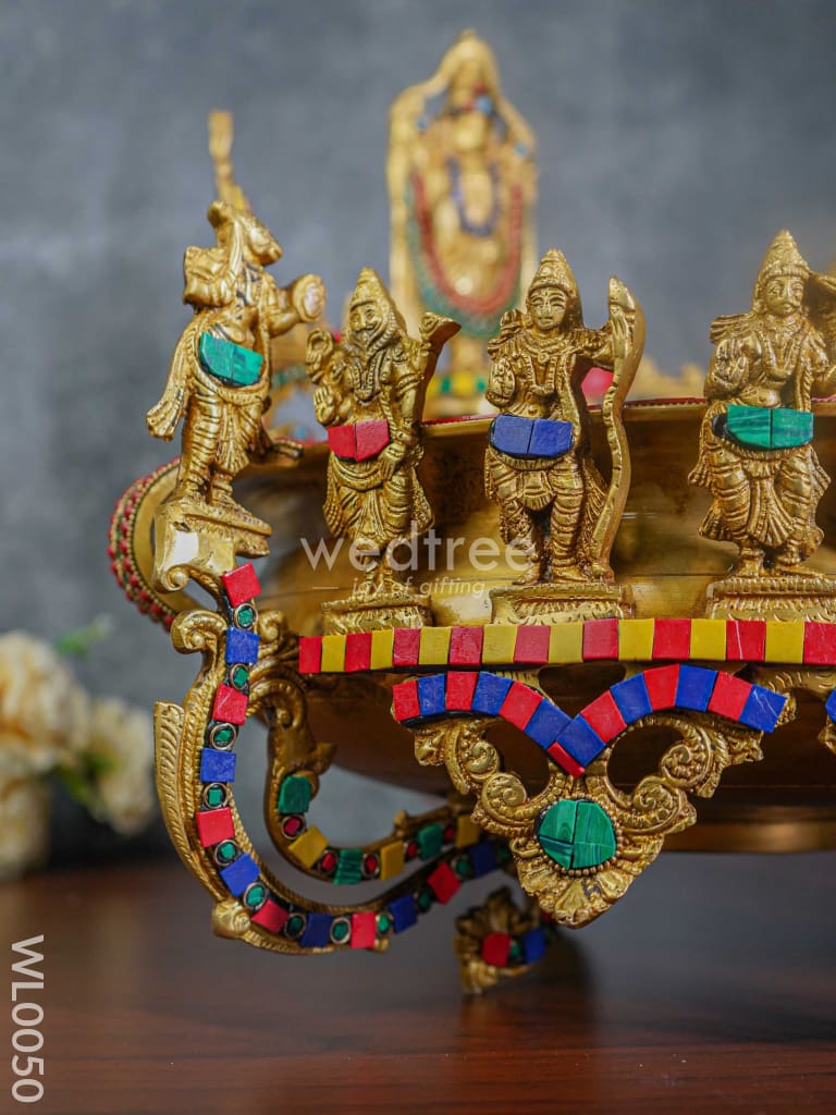 Brass Dasavathar Urli - Wl0050