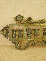 Dasavathar Wall Hanging (Single Frame) - Brown Antique Finish Wl0241 Brass Figurines