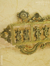 Dasavathar Wall Hanging (Single Frame) - Brown Antique Finish Wl0241 Brass Figurines