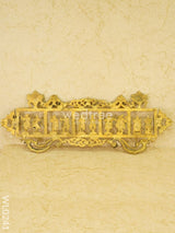 Dasavathar Wall Hanging (Single Frame) - Brown Antique Finish Wl0241 Brass Figurines