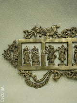 Dasavathar Wall Hanging (Single Frame) - Brown Antique Finish Wl0241 Brass Figurines