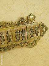 Dasavathar Wall Hanging (Single Frame) - Brown Antique Finish Wl0241 Brass Figurines