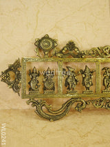 Dasavathar Wall Hanging (Single Frame) - Brown Antique Finish Wl0241 Brass Figurines