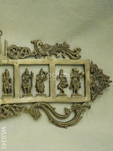 Dasavathar Wall Hanging (Single Frame) - Brown Antique Finish Wl0241 Brass Figurines