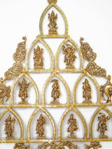 Brass Dasavatharam Frame With Shank Chakra - Wl4501 Wall Hanging