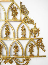 Brass Dasavatharam Frame With Shank Chakra - Wl4501 Wall Hanging