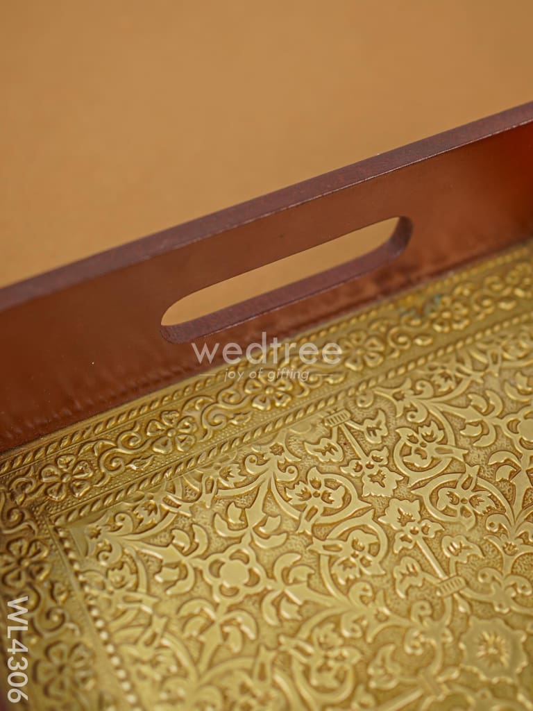 Brass Decorative Tray - Wl4306 Wooden Trays