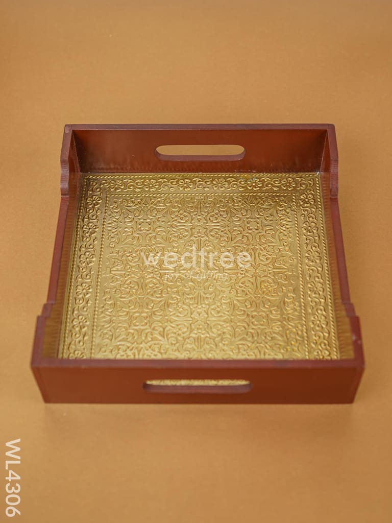 Brass Decorative Tray - Wl4306 Wooden Trays