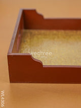 Brass Decorative Tray - Wl4306 Wooden Trays