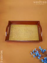 Brass Decorative Tray - Wl4307 Small Wooden Trays