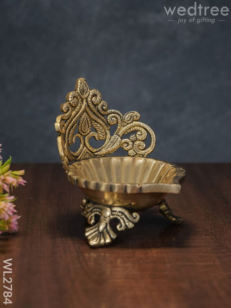 Brass Designer Antique Diya - Wl2784