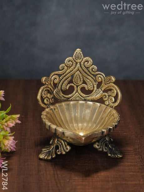 Brass Designer Antique Diya - Wl2784