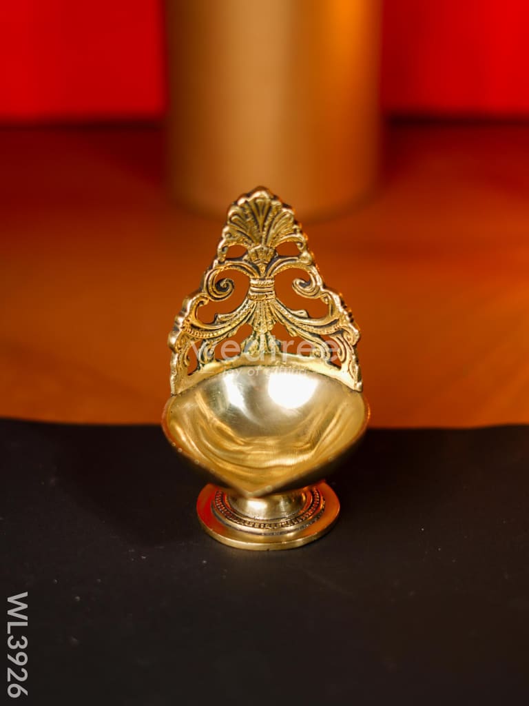 Brass Designer Antique Diya - Wl3926