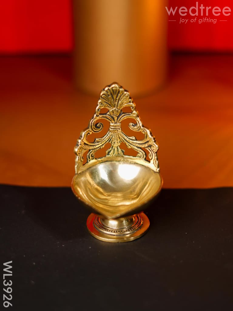 Brass Designer Antique Diya - Wl3926