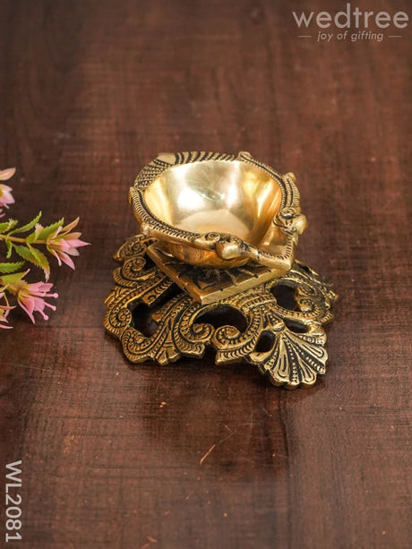 Brass Designer Diya - Wl2081