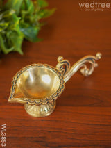 Brass Diya With Handle - Wl3853