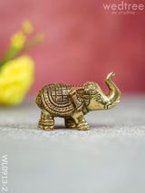 Brass Elephant (Set Of 2) - Black Antique Finish Small Wl0913 - 2 Figurines