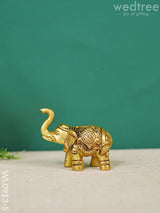 Brass Elephant (Set Of 2) - Gold Antique Finish Wl0913-5 Figurines