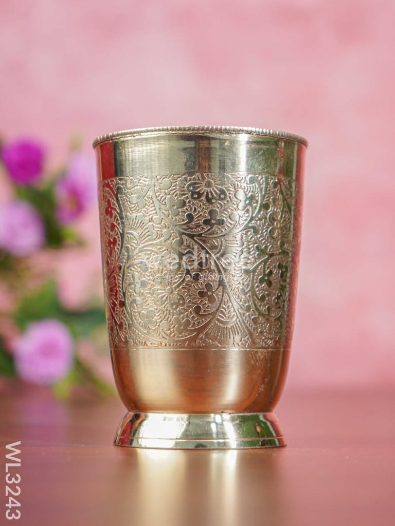 Brass - Engraved Glass Wl3243 Utility