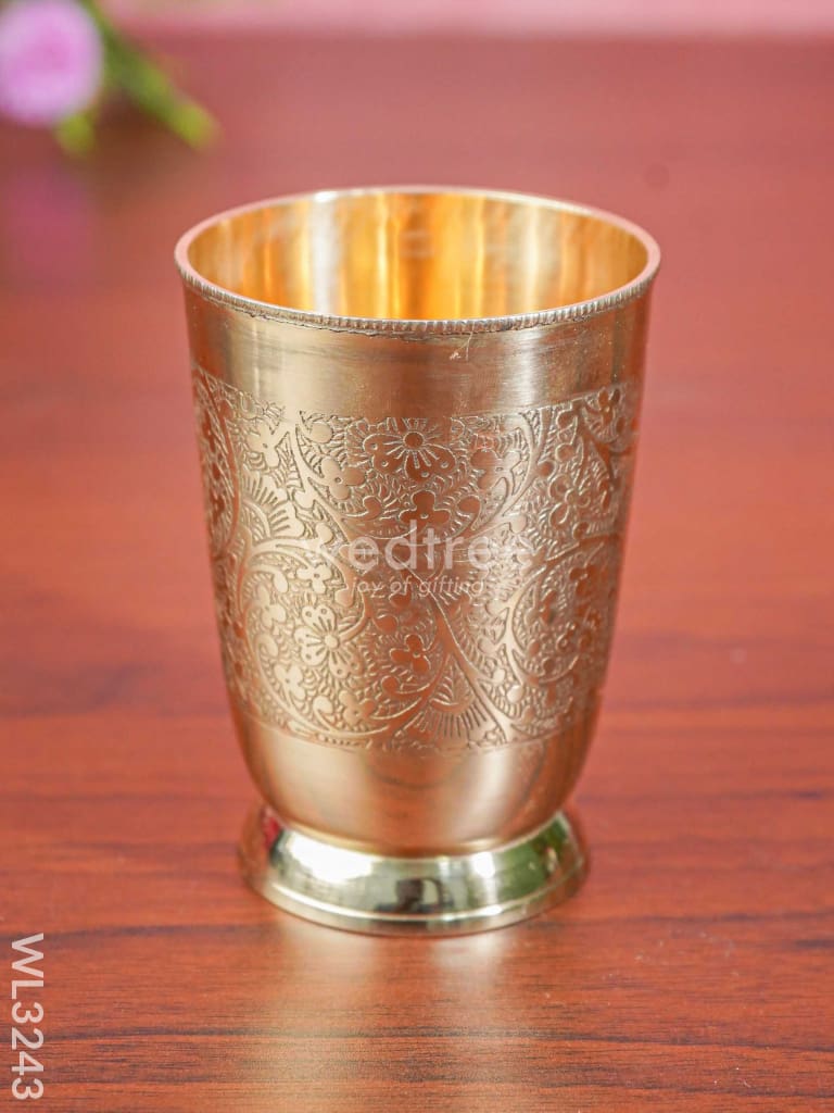 Brass - Engraved Glass Wl3243 Utility