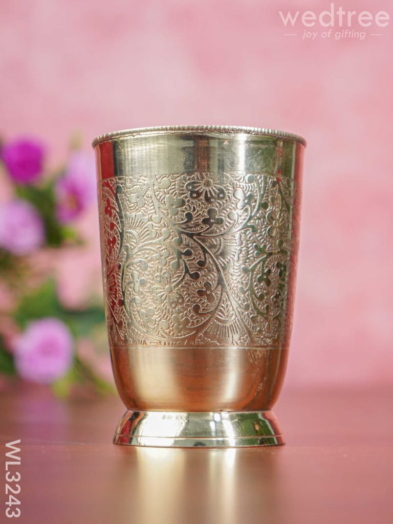 Brass - Engraved Glass Wl3243 Utility