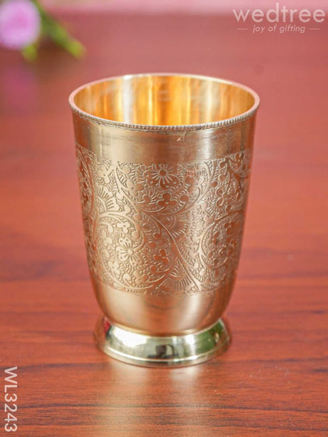 Brass - Engraved Glass Wl3243 Utility