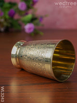 Brass - Engraved Glass Wl3243 Utility