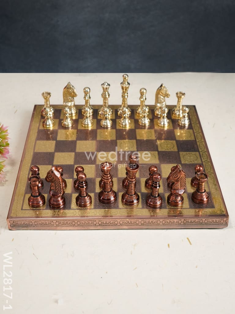 Brass Finish Chess Board - 10X10 Wl2817 & Copper Utility