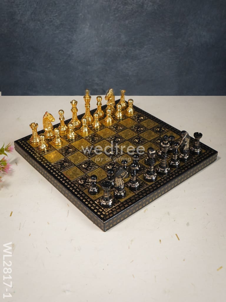 Brass Finish Chess Board - 10X10 Wl2817 Utility